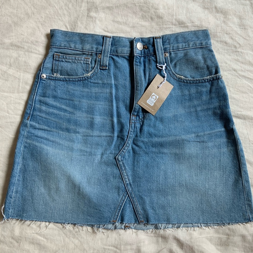 Madewell Denim mini skirt